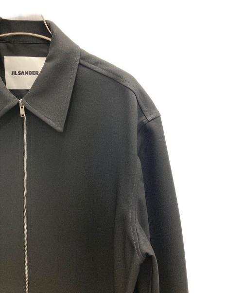 JIL SANDER（ジルサンダー）JIL SANDER (ジルサンダー) ジップシャツジャケット ブラック サイズ:37の古着・服飾アイテム