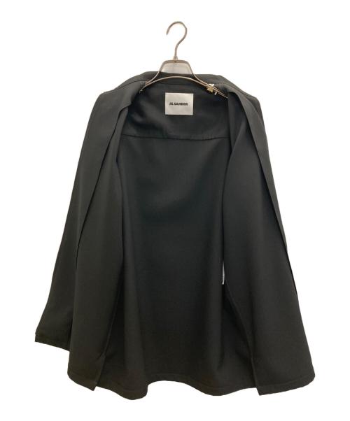 JIL SANDER（ジルサンダー）JIL SANDER (ジルサンダー) ジップシャツジャケット ブラック サイズ:37の古着・服飾アイテム