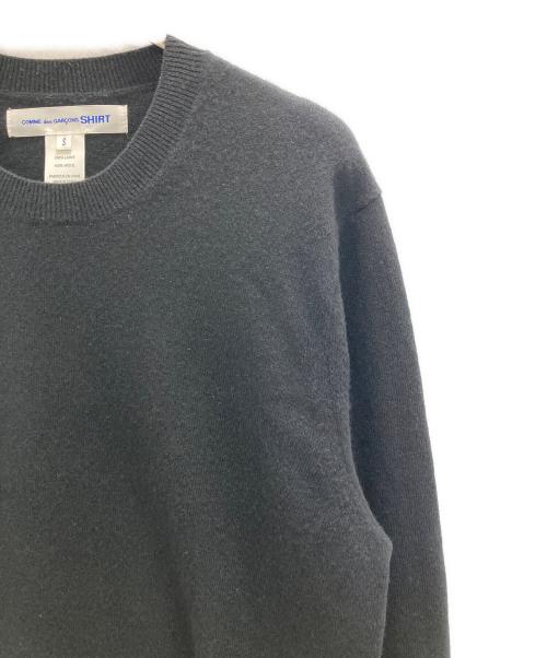 COMME des GARCONS SHIRT（コムデギャルソンシャツ）COMME des GARCONS SHIRT (コムデギャルソンシャツ) FOREVER Round-Neck Pullover Knit ブラック サイズ:Sの古着・服飾アイテム