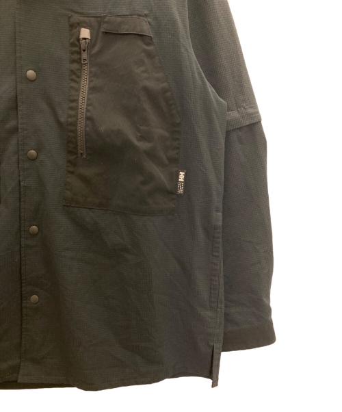 HELLY HANSEN（ヘリーハンセン）HELLY HANSEN (ヘリーハンセン) HHアングラースラックシャツ ブラック サイズ:Mの古着・服飾アイテム