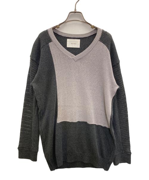 liberum arbitrium（リベルムアルベトリウム）liberum arbitrium (リベルムアルベトリウム) rayon linen brend knit グレー サイズ:SIZE44の古着・服飾アイテム