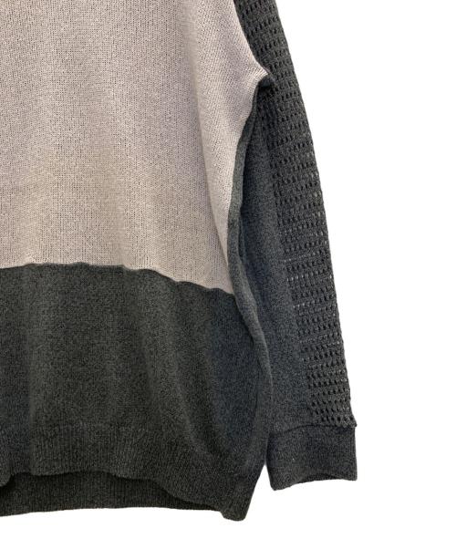 liberum arbitrium（リベルムアルベトリウム）liberum arbitrium (リベルムアルベトリウム) rayon linen brend knit グレー サイズ:SIZE44の古着・服飾アイテム