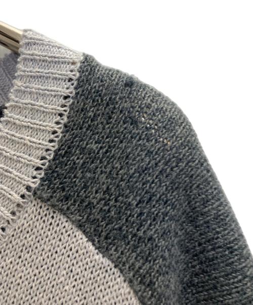 liberum arbitrium（リベルムアルベトリウム）liberum arbitrium (リベルムアルベトリウム) rayon linen brend knit グレー サイズ:SIZE44の古着・服飾アイテム