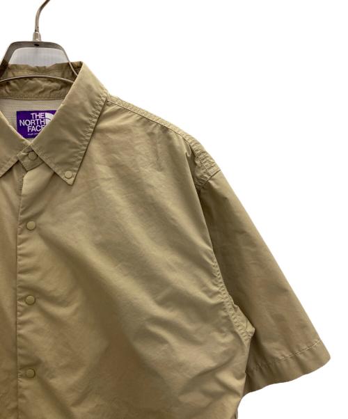 THE NORTHFACE PURPLELABEL（ザ・ノースフェイス パープルレーベル）THE NORTHFACE PURPLELABEL (ザ・ノースフェイス パープルレーベル) Typewriter B.D. H/S Shirt ベージュ サイズ:Ⅼの古着・服飾アイテム
