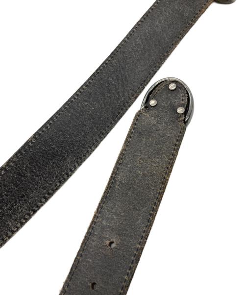 TORNADO MART（トルネードマート）TORNADO MART (トルネードマート) 型押し装飾バックルレザーベルト ブラックの古着・服飾アイテム