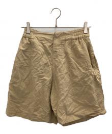 KAPTAIN SUNSHINE（キャプテンサンシャイン）の古着「シルクリネンショートパンツ」｜ベージュ