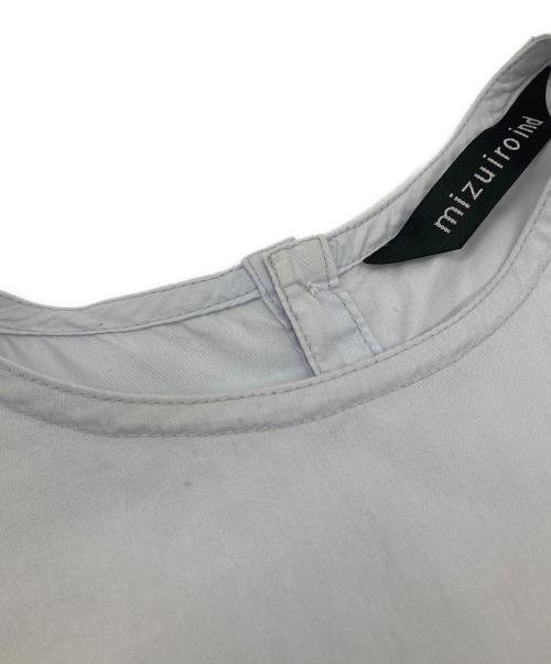 mizuiro-ind（ミズイロインド）mizuiro-ind (ミズイロインド) ブラウスワンピース ブルー サイズ:表記無しの古着・服飾アイテム