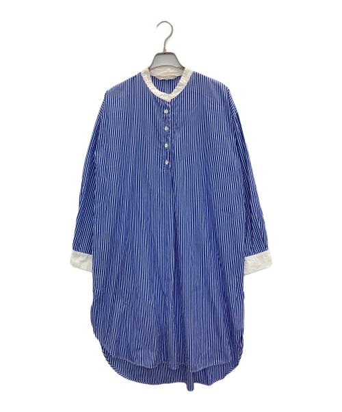 mizuiro-ind（ミズイロインド）mizuiro-ind (ミズイロインド) シャツワンピース ブルー サイズ:表記無しの古着・服飾アイテム