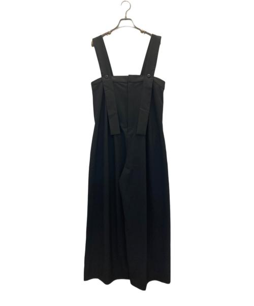 STYLE MIXER（スタイルミキサー）STYLE MIXER (スタイルミキサー) センタープレスワイドロンパース ブラック サイズ:Mの古着・服飾アイテム