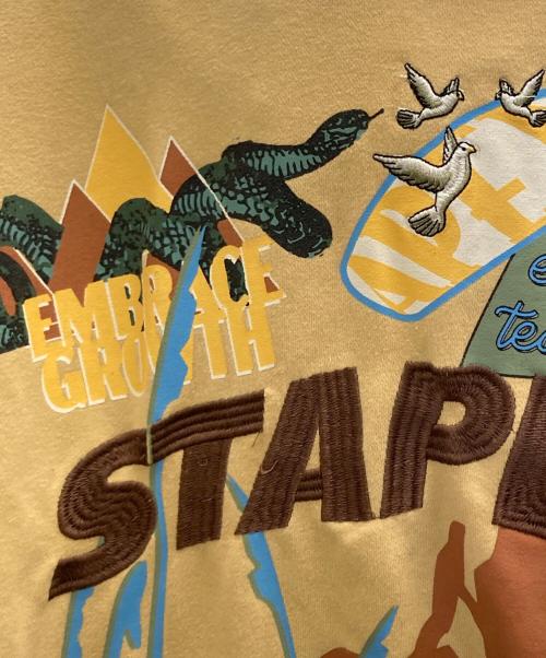 staple（ステイプル）staple (ステイプル) プルオーバーパーカー イエロー サイズ:Ⅼの古着・服飾アイテム