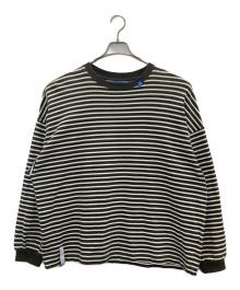 niko and（ニコアンド）の古着「ボーダーL/S」｜オリーブ