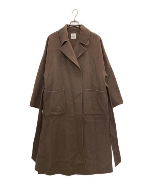 Mila Owen（ミラオーウェン）Mila Owen (ミラオーウェン) ウールロングコート ブラウンの古着・服飾アイテム