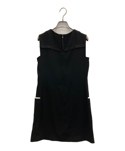 FOXEY NEWYORK（フォクシーニューヨーク）FOXEY NEWYORK (フォクシーニューヨーク) ノースリーブワンピース ブラック サイズ:表記無しの古着・服飾アイテム