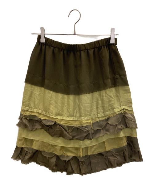 COMME des GARCONS JUNYA WATANABE MAN（コム デ ギャルソン ジュンヤ ワタナベ マン）COMME des GARCONS JUNYA WATANABE MAN (コム デ ギャルソン ジュンヤ ワタナベ マン) 切替スカート グリーン サイズ:Mの古着・服飾アイテム