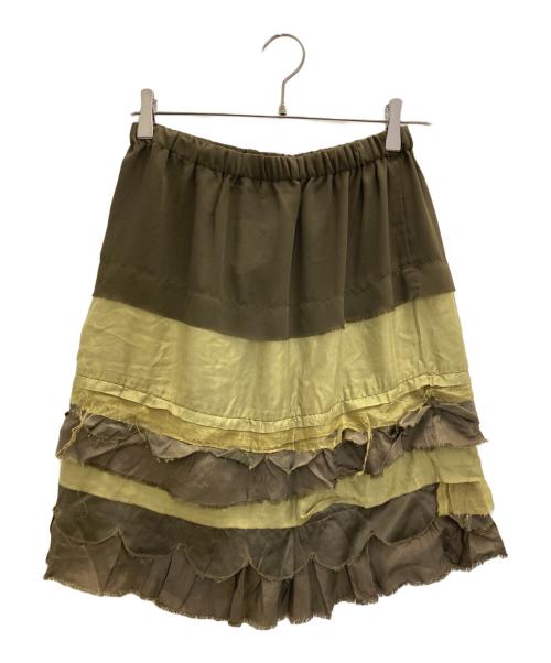 COMME des GARCONS JUNYA WATANABE MAN（コム デ ギャルソン ジュンヤ ワタナベ マン）COMME des GARCONS JUNYA WATANABE MAN (コム デ ギャルソン ジュンヤ ワタナベ マン) 切替スカート グリーン サイズ:Mの古着・服飾アイテム