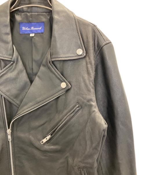 URBAN RESEARCH（アーバンリサーチ）URBAN RESEARCH (アーバンリサーチ) レザーライダースジャケット ブラック サイズ:40の古着・服飾アイテム