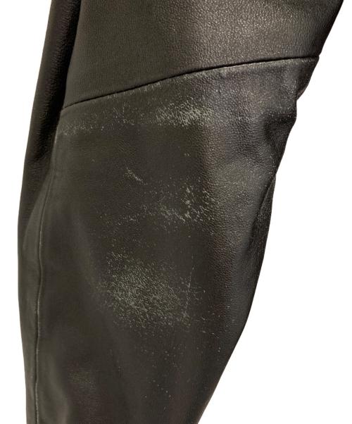 URBAN RESEARCH（アーバンリサーチ）URBAN RESEARCH (アーバンリサーチ) レザーライダースジャケット ブラック サイズ:40の古着・服飾アイテム