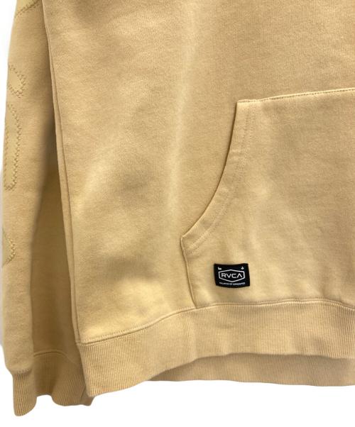 RVCA（ルーカ）RVCA (ルーカ) BIG PIXEL HOODIE ベージュ サイズ:Ⅼの古着・服飾アイテム