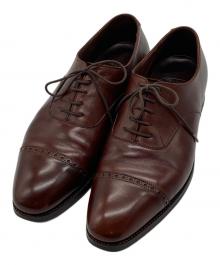 Crockett & Jones（クロケット＆ジョーンズ）の古着「PUNCH STRAIGHT-TIP BELGRAVE」｜ブラウン