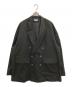 MAISON SPECIAL（メゾンスペシャル）の古着「Wool Mix Smooth Prime-Over Peaked Lapel Double Tailored Jacket」｜ブラック