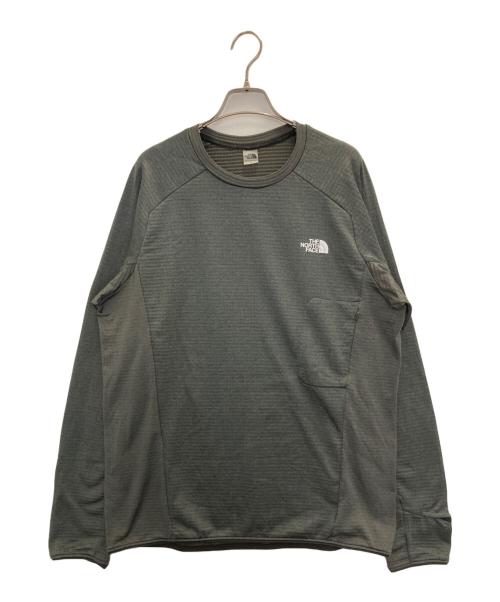 THE NORTH FACE（ザ ノース フェイス）THE NORTH FACE (ザ ノース フェイス) サーマルバーサグリッドクルー グレー サイズ:XLの古着・服飾アイテム
