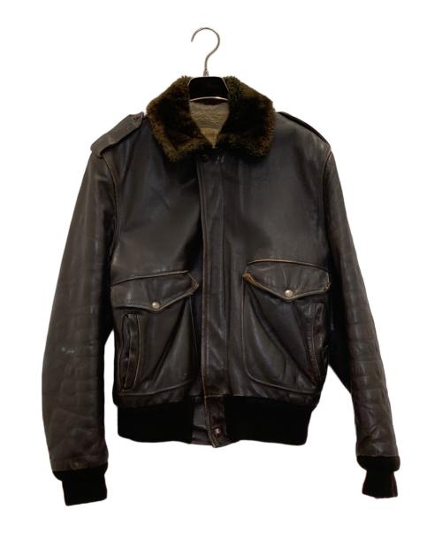 SCHOTT BROS.（ショット）SCHOTT BROS. (ショットブロス) G-1レザーフライトジャケット ブラウン サイズ:SIZE 38の古着・服飾アイテム