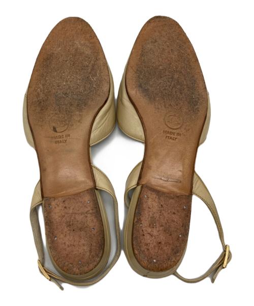 CHANEL（シャネル）CHANEL (シャネル) バイカラーサンダル ベージュ×ブラック サイズ:6の古着・服飾アイテム