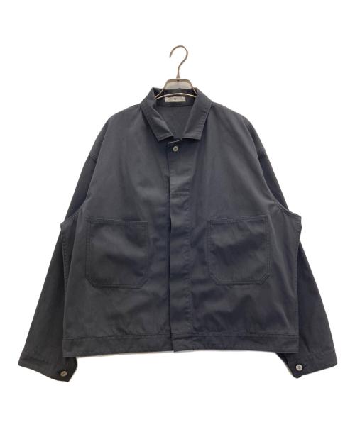 Y（ワイ）Y (ワイ) ORGANIC COTTON / RECYCLE POLYESTER TWILL BLOUSON ネイビー サイズ:4の古着・服飾アイテム
