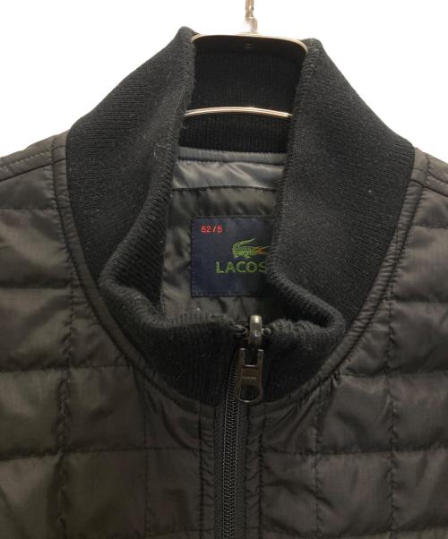 LACOSTE（ラコステ）LACOSTE (ラコステ) キルティングジャケット ブラック サイズ:52の古着・服飾アイテム