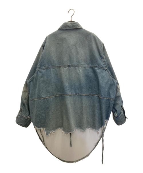 jieda（ジエダ）Jieda (ジエダ) DAMAGE OVER DENIM SHIRT ブルー サイズ:2の古着・服飾アイテム