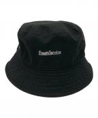 NEWHATTAN×FreshServiceニューハッタン×フレッシュサービス）の古着「バケットハット」｜ブラック