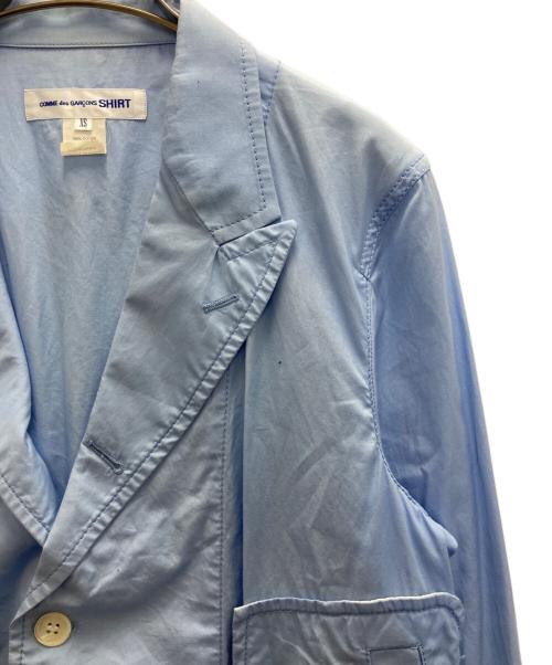 COMME des GARCONS SHIRT（コムデギャルソンシャツ）COMME des GARCONS SHIRT (コムデギャルソンシャツ) テーラードジャケット ブルー サイズ:XSの古着・服飾アイテム