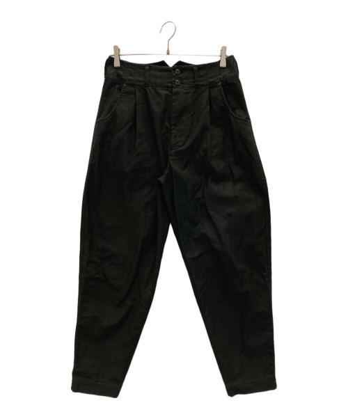 nicholas daley（ニコラス デイリー）NICHOLAS DALEY (ニコラス デイリー) TUCK TROUSERS ブラック サイズ:ｗ28の古着・服飾アイテム