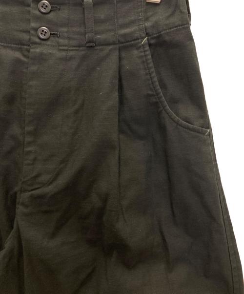 nicholas daley（ニコラス デイリー）NICHOLAS DALEY (ニコラス デイリー) TUCK TROUSERS ブラック サイズ:ｗ28の古着・服飾アイテム