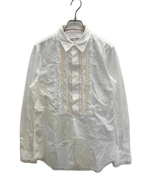 COMME des GARCONS COMME des GARCONS（コムデギャルソン コムデギャルソン）COMME des GARCONS COMME des GARCONS (コムデギャルソン コムデギャルソン) レース切替シャツ ホワイト サイズ:SIZE　Sの古着・服飾アイテム