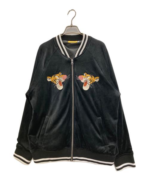 DISNEY（ディズニー）Disney (ディズニー) 別珍ブルゾン ブラック サイズ:Ⅼの古着・服飾アイテム