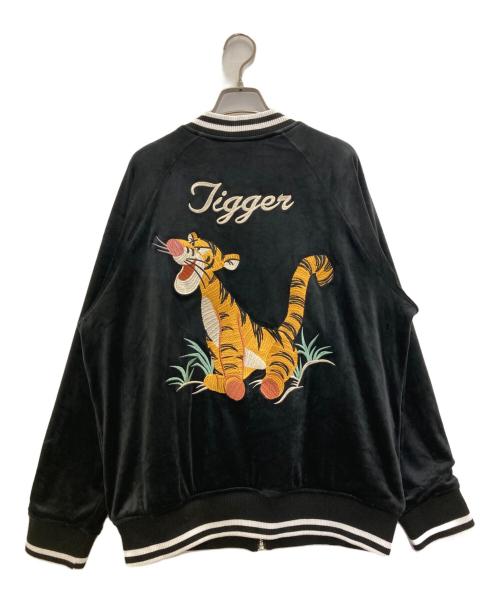 DISNEY（ディズニー）Disney (ディズニー) 別珍ブルゾン ブラック サイズ:Ⅼの古着・服飾アイテム