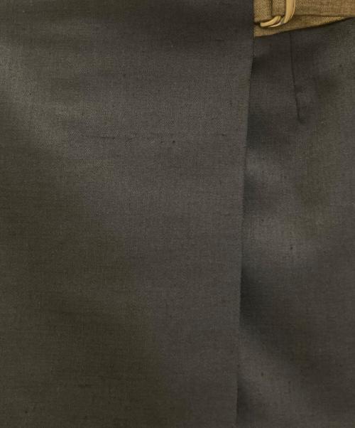 KUMIKYOKU（クミキョク）KUMIKYOKU (クミキョク) ラップスカート ネイビー サイズ:Sの古着・服飾アイテム