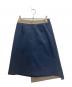 KUMIKYOKU (クミキョク) ラップスカート ネイビー サイズ:S：5000円