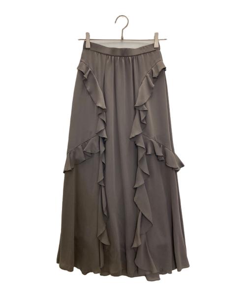 COCODEAL（ココディール）COCODEAL (ココディール) フリルディテールフレアマーメイドスカート グレー サイズ:Sの古着・服飾アイテム