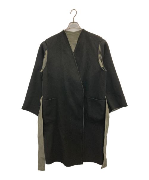 6(ROKU) BEAUTY&YOUTH（ロク ビューティーアンドユース）6(ROKU) BEAUTY&YOUTH (ロク ビューティーアンドユース) リバーベスト×ボレロコート ブラック サイズ:34の古着・服飾アイテム