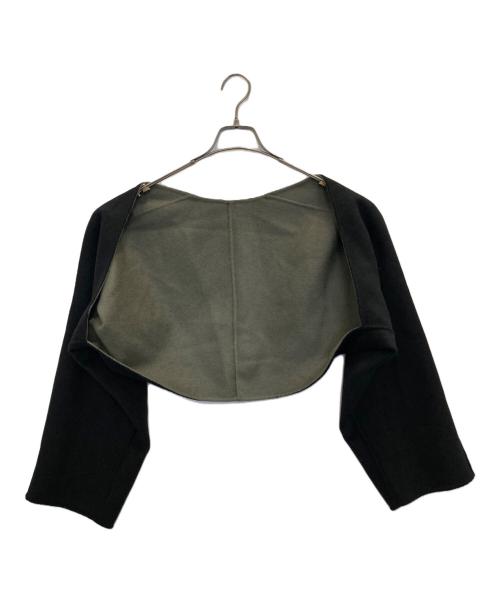 6(ROKU) BEAUTY&YOUTH（ロク ビューティーアンドユース）6(ROKU) BEAUTY&YOUTH (ロク ビューティーアンドユース) リバーベスト×ボレロコート ブラック サイズ:34の古着・服飾アイテム