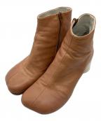 MM6 Maison Margielaエムエムシックスメゾンマルジェラ）の古着「アナトミックアンクルブーツ」｜ベージュ