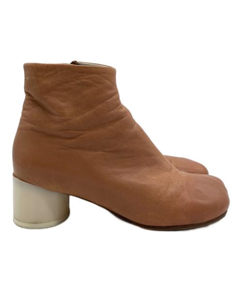 MM6 Maison Margiela（エムエムシックスメゾンマルジェラ）MM6 Maison Margiela (エムエムシックスメゾンマルジェラ) アナトミックアンクルブーツ ベージュ サイズ:35の古着・服飾アイテム