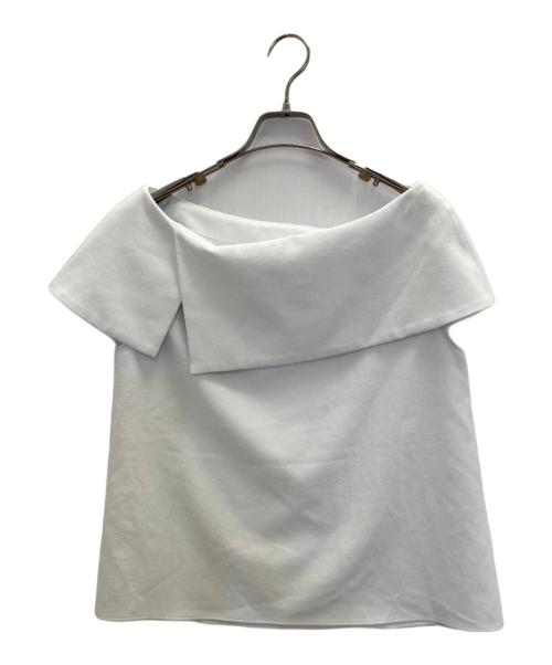 Noble（ノーブル）Noble (ノーブル) ケープブラウス ホワイト サイズ:SIZE　FREEの古着・服飾アイテム