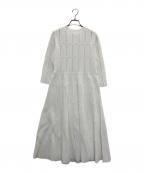 CELFORDセルフォード）の古着「ディフォーメーションニットワンピース」｜ホワイト