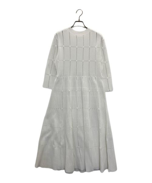 CELFORD（セルフォード）CELFORD (セルフォード) ディフォーメーションニットワンピース ホワイト サイズ:38 未使用品の古着・服飾アイテム