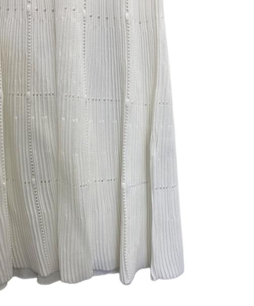 CELFORD（セルフォード）CELFORD (セルフォード) ディフォーメーションニットワンピース ホワイト サイズ:38 未使用品の古着・服飾アイテム