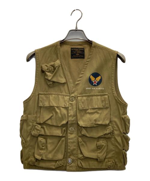 ALPHA（アルファ）ALPHA (アルファ) C-1ミリタリーベスト オリーブ サイズ:Sの古着・服飾アイテム