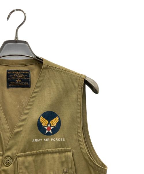 ALPHA（アルファ）ALPHA (アルファ) C-1ミリタリーベスト オリーブ サイズ:Sの古着・服飾アイテム